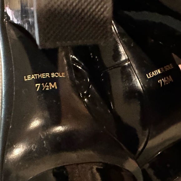 Charles Jordan Black Patent Leather 5.25” Heels 1”Platform Red-Insole W:7.5 SALE - Picture 8 of 14